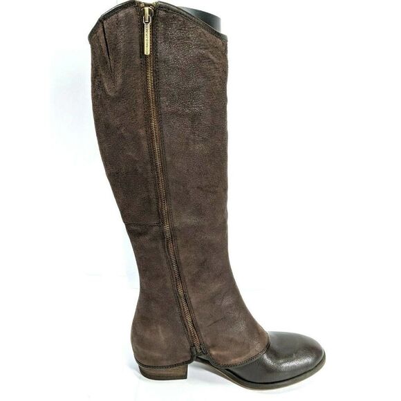Donald J Pilner brown Riding Boots Western Tall Equestrian Couture New - Picture 1 of 12